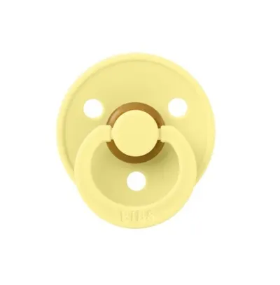 Suzeta din latex cu tetina rotunda 0 luni+ Colour Sunshine, 1 bucata, Bibs