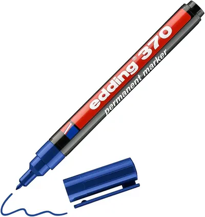 Marker permanent Edding 370 - albastru