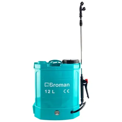 Pompa de stropit electrica 12 litri, cu acumulator 8ah, lance telescopica, 3 duze, maner si ham