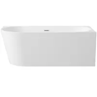 Cada baie pe colt, orientare dreapta 170x80 cm, alba, Deante Silia