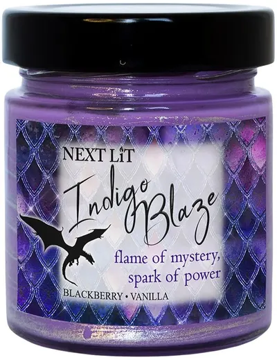 Lumânare parfumată Next Lit Dragon Fire - Indigo Blaze, 180 g