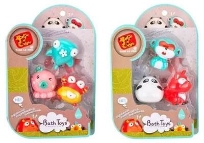 Jucării pentru baie Raya Toys – Animale, 3 bucăți, asortiment