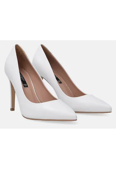 Pantofi stiletto din piele cu toc inalt