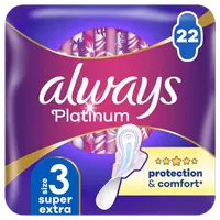 Absorbante Platinum Night Protection & Comfort, 22 bucati, Always
