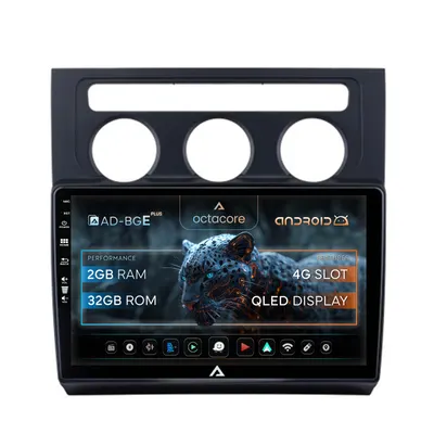 Navigatie Volkswagen Touran (2003-2010), Android, E-Octacore 2GB RAM + 32GB ROM, 10.1 Inch - AD-BGE10002+AD-BGRKIT053