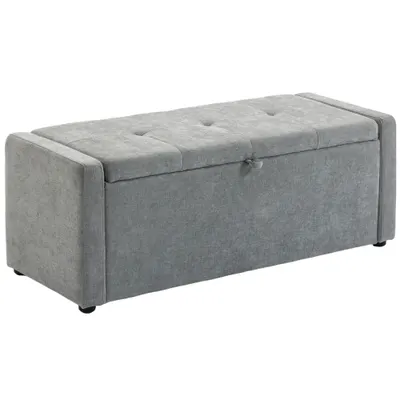 HOMCOM pouf interior taburet bancă suport capăt pat | Aosom Romania