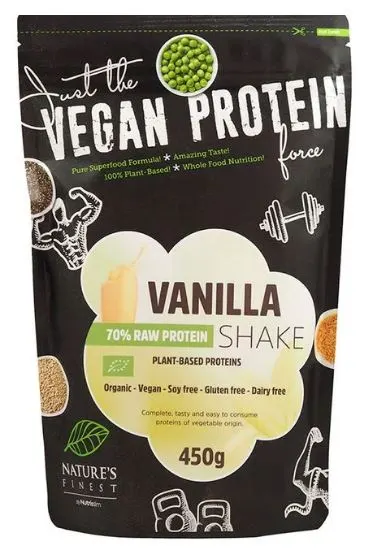 Nature's Finest Vegan Protein, vanilie, 450 g, Nutrisslim