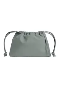 Geanta bucket de piele ecologica - Verde feriga