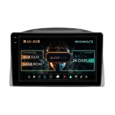 Navigatie 2K Jeep Grand Cherokee (2005-2007), Android, S-Quadcore 4GB RAM + 64GB ROM, 10.36 Inch - AD-BGS100042K+AD-BGRKIT283