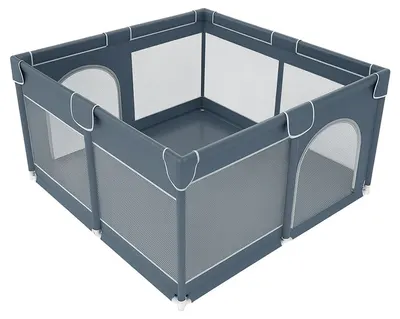 Țarc de joacă Choc Chick - Playpen 3.0 Square, 130 x 130 cm, gri