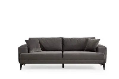 Canapea fixa ASTANA, 3 locuri, antracit, 234x100x78 cm