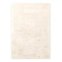 Covor fildeș țesut manual din viscoză 80x150 cm Noemi – Vikosa