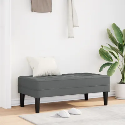 Banca Gossi gri intunecat 113x57x39 cm tesatura