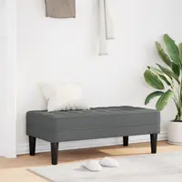Banca Gossi gri intunecat 113x57x39 cm tesatura