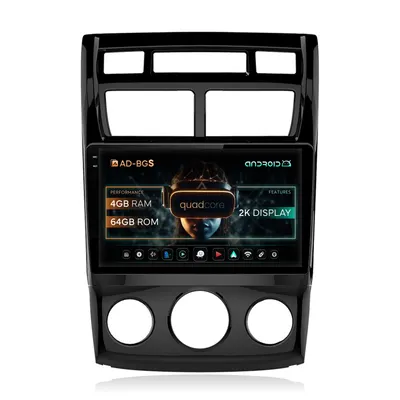 Navigatie 2K Kia Sportage (2005-2010) M AC, Android, S-Quadcore 4GB RAM + 64GB ROM, 9.5 Inch - AD-BGS90042K+AD-BGRKIT148S