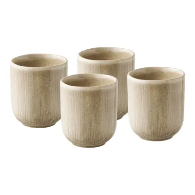 Cești bej 4 buc. din gresie ceramică 360 ml Viola – House Nordic