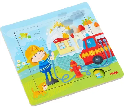 Puzzle pentru copii Haba - Pompieri