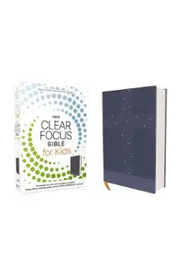 Nirv, Clear Focus Bible for Kids (Help Kids with ADHD or Dyslexia Read with Confidence), Leathersoft, Blue -
