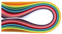 Panglici pentru quilling Em art - 10 mm/39 cm, multicolor(100 buc.)