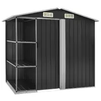 Gossi sopron de gradina cu etajera, antracit, 205x130x183 cm, fier