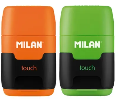 Ascutitoare + radiera Milan - Touch Duo, sortiment