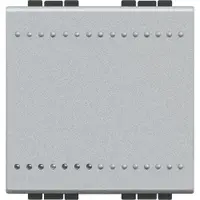 Intrerupator cap scara 2 module 16A Bticino Living Light NT4003M2N, argintiu