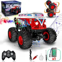 Masina cu Telecomanda Timebox, 1:20, 4x4, Tip Autobuz Scolar, Drift 360°, Rosu - Default Title