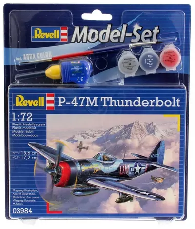 Мodel de asamblat Revell Militar : Avioane - P-47M Thunderbolt (cu accesorii incluse)