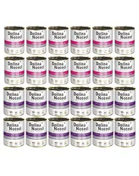 DOLINA NOTECI Premium Mix curcan și iepure cu merișoare 24x800 g hrană umedă pentru câini