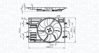 Ventilator Radiator Potrivit Audi A3, Q2, Q3, Tt; Seat Ateca, Leon, Leon Sc, Leon St, Tarraco; Skoda Karoq, Kodiaq, Octavia Iii, Superb Iii; Vw Arteon, Arteon Shooting Brake 1.0-Electric 04.12