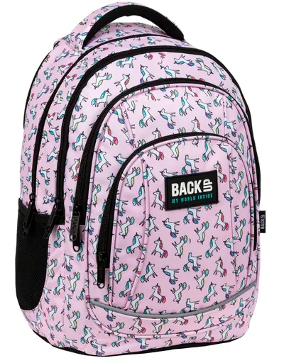 Ghiozdan școlar BackUp A 70 Pink Unicorn