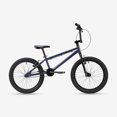 Bicicletă BMX Wipe 500 20" albastru 135-160 cm