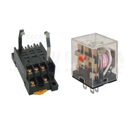 Pachet Releu Miniaturizat de Putere RL11-48DC 48V DC 10A 3 Contacte cu Soclu RSPTF-11A