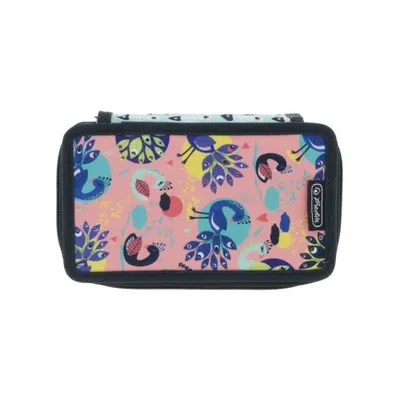 Penar echipat 3 fermoare, 31 piese, Herlitz Fancy Peacock