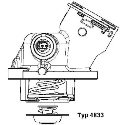 Termostat, lichid racire WAHLER 4833.100D