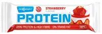 Baton proteic fără gluten, căpșună, 50 g, Maxsport