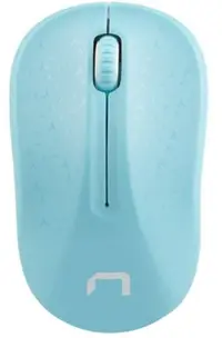 Mouse Natec - Toucan, optică, wireless, albastră/albă