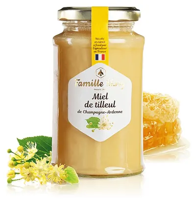 Miere de albine din floare de tei, 360 g, Famille Mary