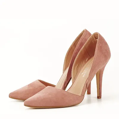 Pantofi Roz Somon Decupati Antonia 04