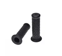 Mansoane moto vintage 124mm, Bobber Cafe Racer Chopper, culoare negru