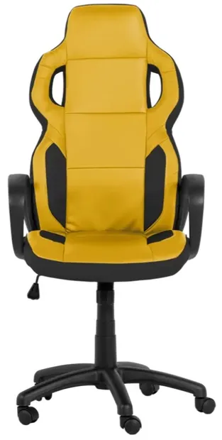 Scaun de gaming Carmen - 7510, negru/galben