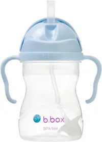 Sticlă cu pai pentru bebeluși b.box - Sippy cup, 240 ml, Bubblegum