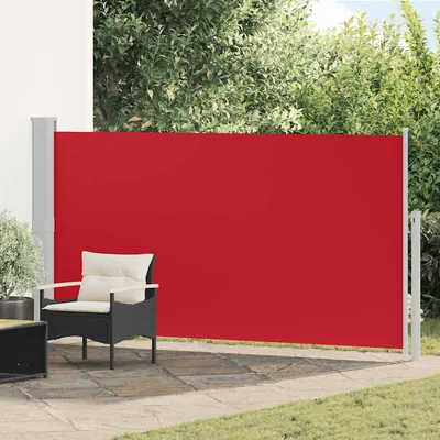 vidaXL Copertină laterală retractabilă de terasă, roșu, 170 x 300 cm