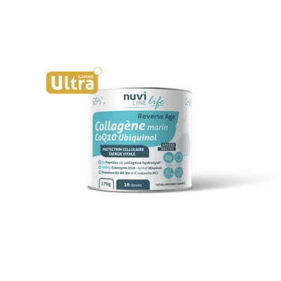 Colagen marin Ultra Anti-Age complex + Ubiquinol Q10, 170g, Nuviline