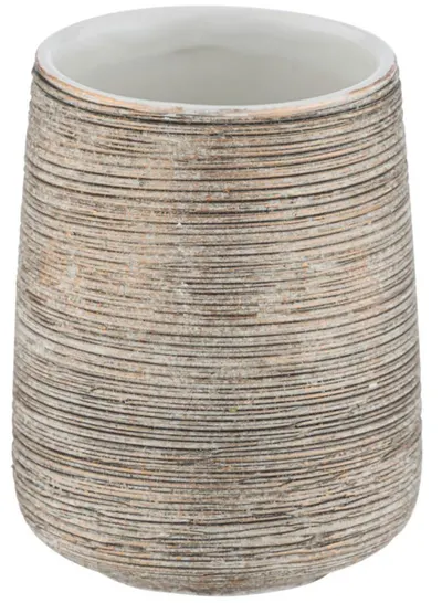 Suport pentru periuță de dinți Wenko - Fedio, 8 x 11 cm, ceramică, bej