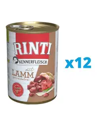 RINTI Kennerfleisch Lamb Hrana umeda caini, cu miel 12 x 800 g