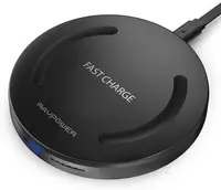 Încărcător wireless RAVPower - Fast Charge, 10W, negru