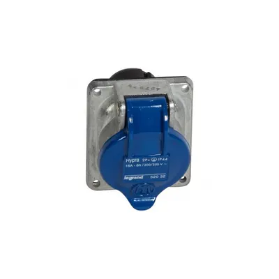Panou montaj priza inclinata Hypra-IP44 -200/250 V~ -16 A -2P+E -metal