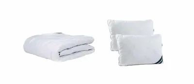 Set Somnart Superior Plus cu pilota groasa 200 x 220 cm si 2 perne 50 x 70 cm din bumbac