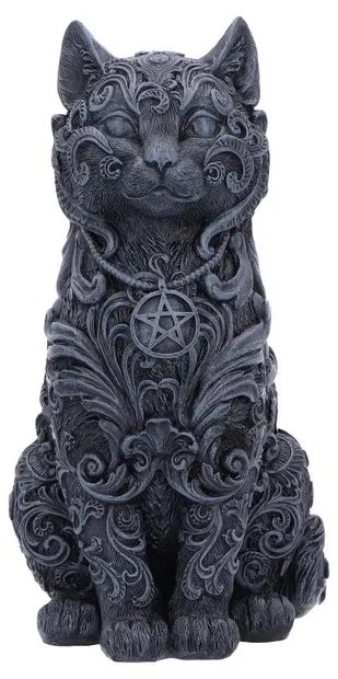 Statuetă Nemesis Now Adult: Gothic – Hexbound Familiar (Black), 23 cm